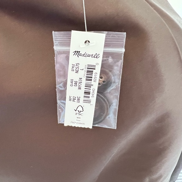 Oversized Madewell Larsen Blazer in Brown Buffalo Check Plaid. Large. SOLD OUT - Picture 11 of 12